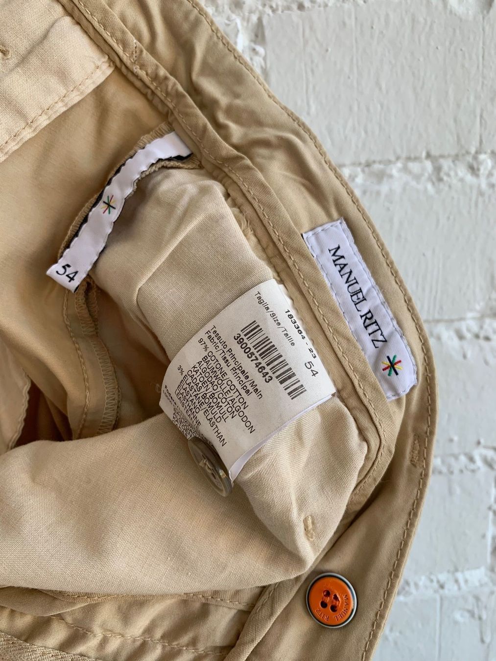 Pantaloni: Beige Herren Stoffhose von Manuel Ritz – Usato da Bern venduto da Fraeuleinhonig 7