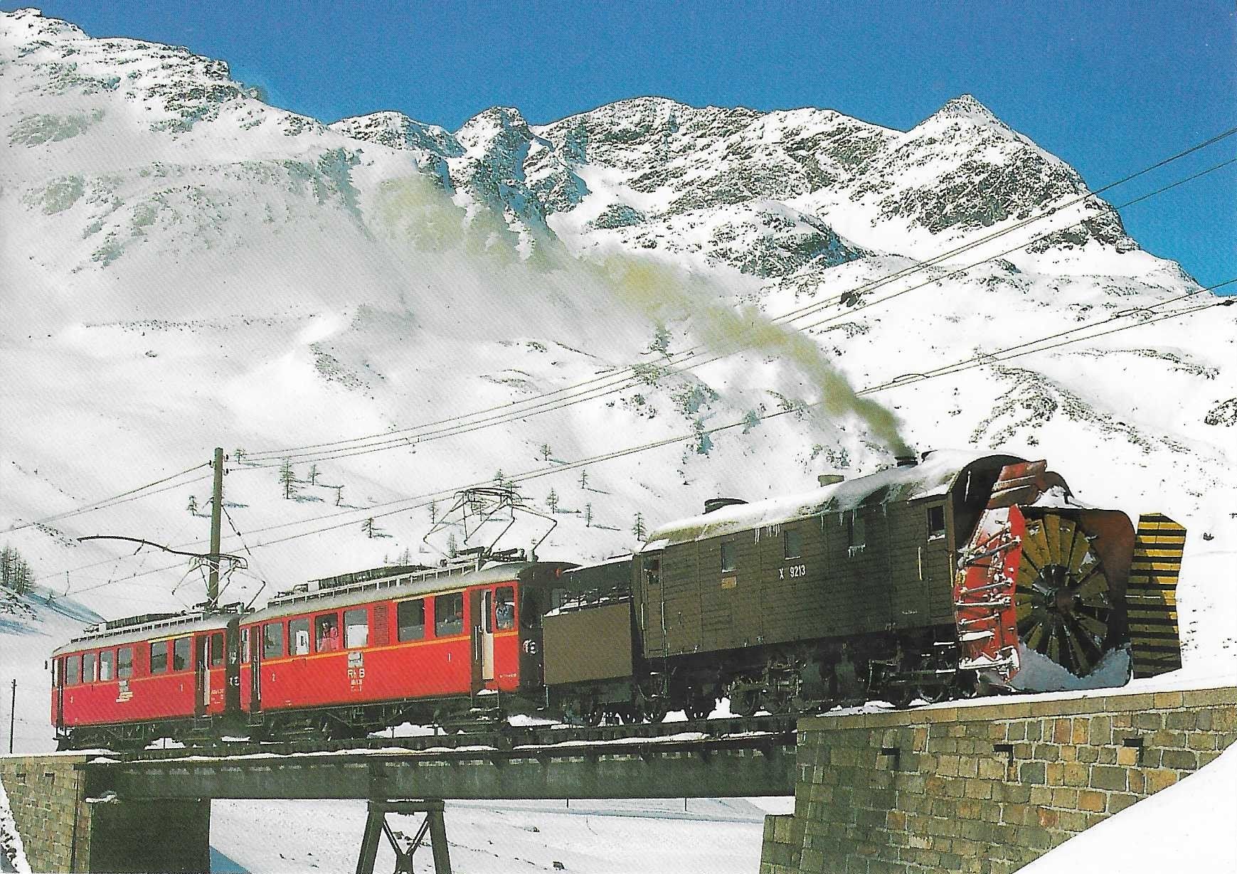 Cartoline postali: Rhätische Bahn Dampfschneeschleuder ABDe 4/4 – Nuovo (secondo la descrizione) da Rothrist venduto da Stranglehold