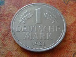 DEUTSCHLAND 1 Mark 1981  (P)