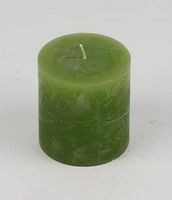 Kerze 6.8×7.2cm Raureif Gras-Grün