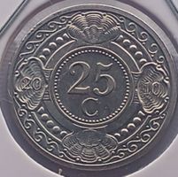 NIEDERLÄNDISCHE ANTILLEN - 25 CENTS 2010 - IM KARTON - UNZ.