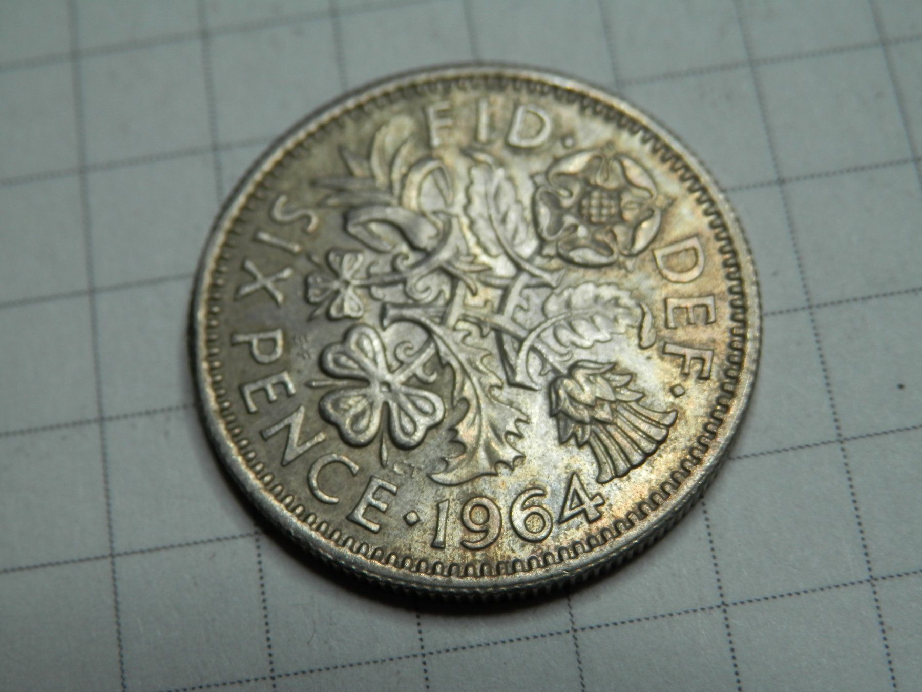 Alle Münzen: Großbritannien 6 Pence, 1964 – Gebraucht aus Weiach von weiach81