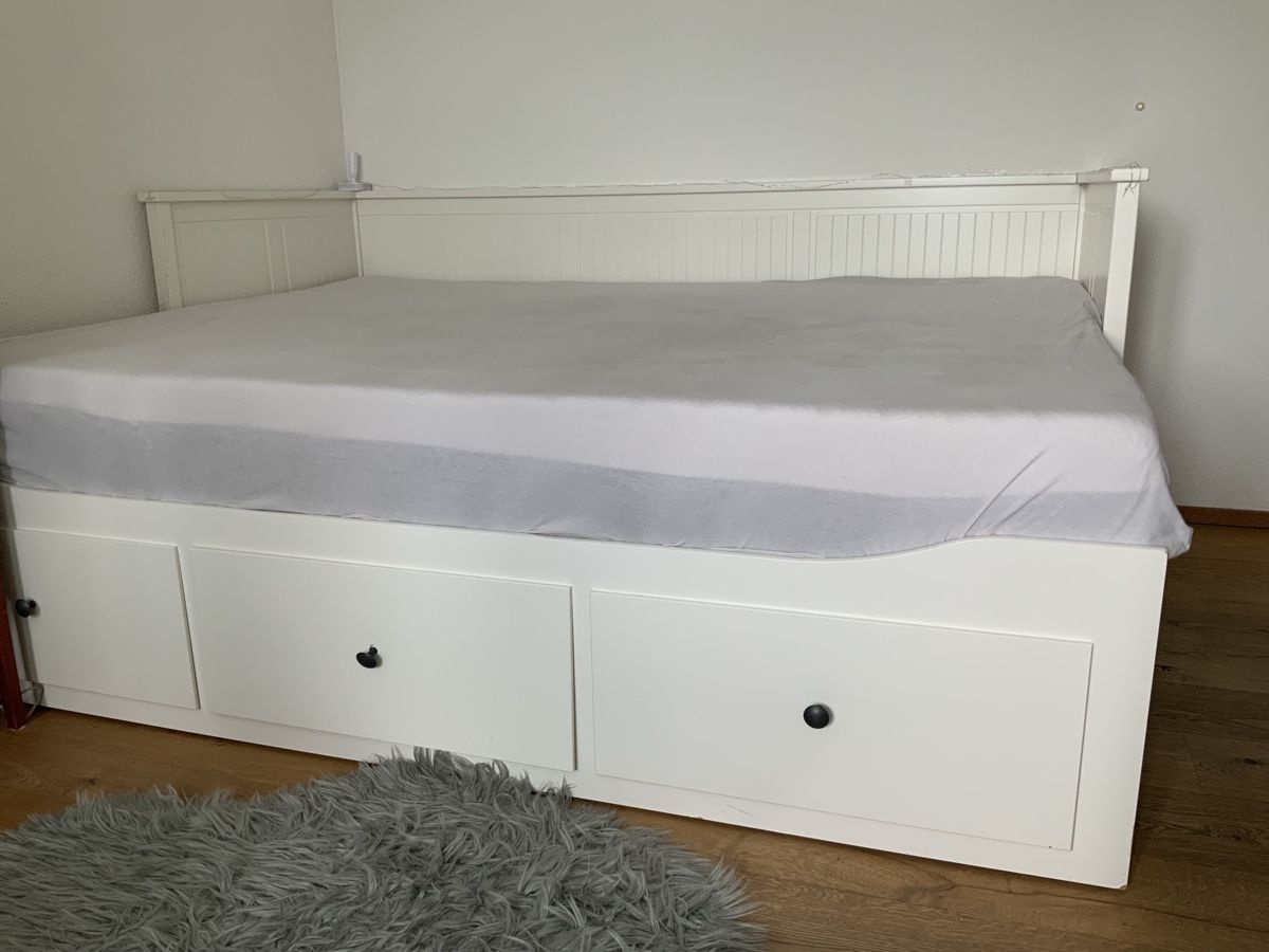 Ikea Letti: Weiss Bett mit 3 Schubladen, IKEA Typ Hemnes – Usato da Birmensdorf ZH venduto da mue_56k9 2