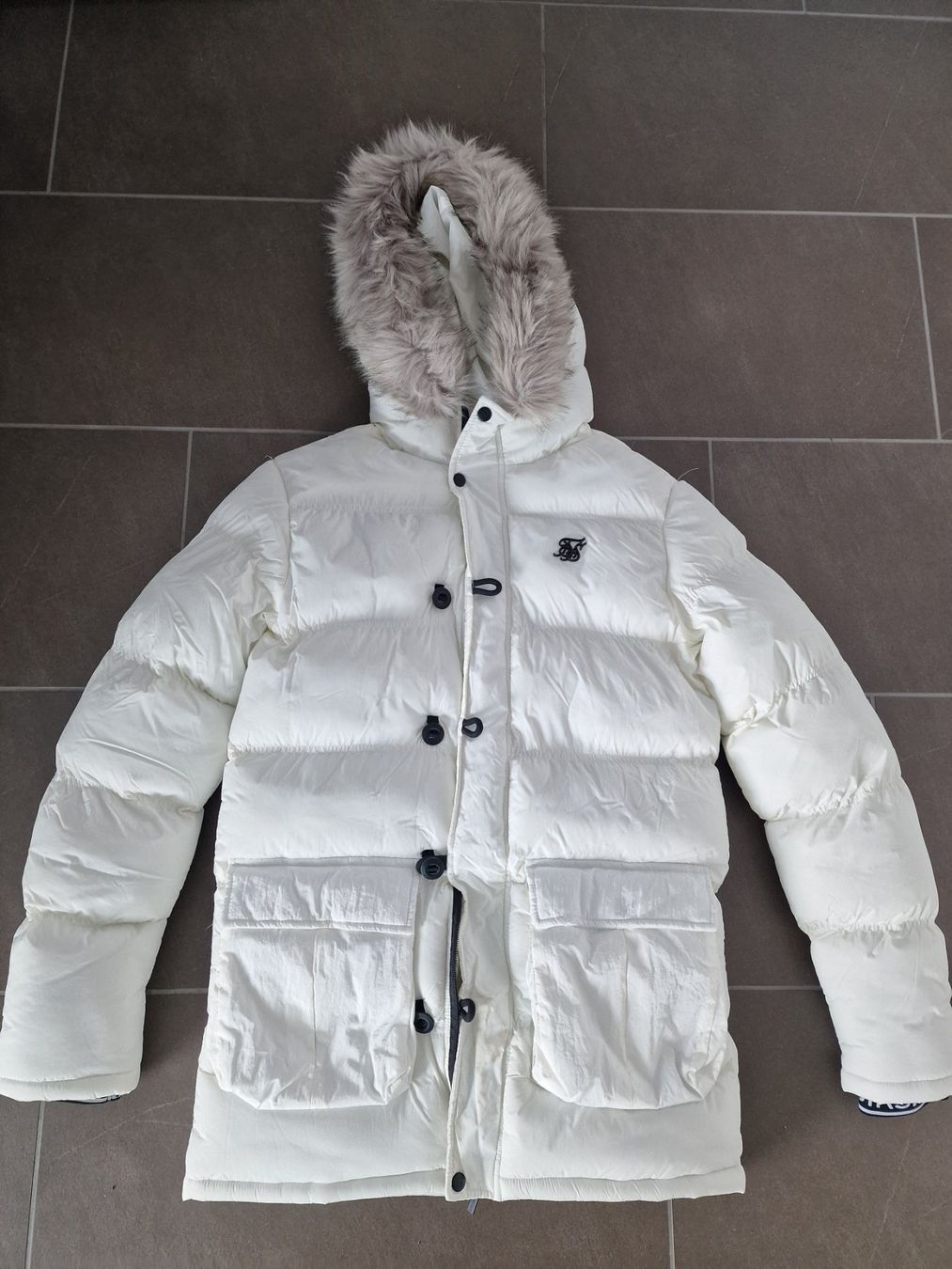 Siksilk Jacken: SikSilk Winterjacke (weiss) – Neu (gemäss Beschreibung) aus Thun von mike953