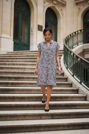 Street One Robe  beige et noire - neuve - 36