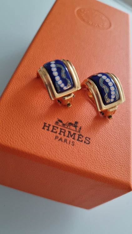 Hermès Orecchini pendenti & Orecchini a lobo: Boucles d'oreille clips Hermès vintage – Usato da Genève venduto da pao_8srw 7