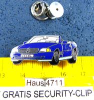MERCEDES 300SL CABRIO AUTO PIN ENAMEL MIT SECURITY-CLIP