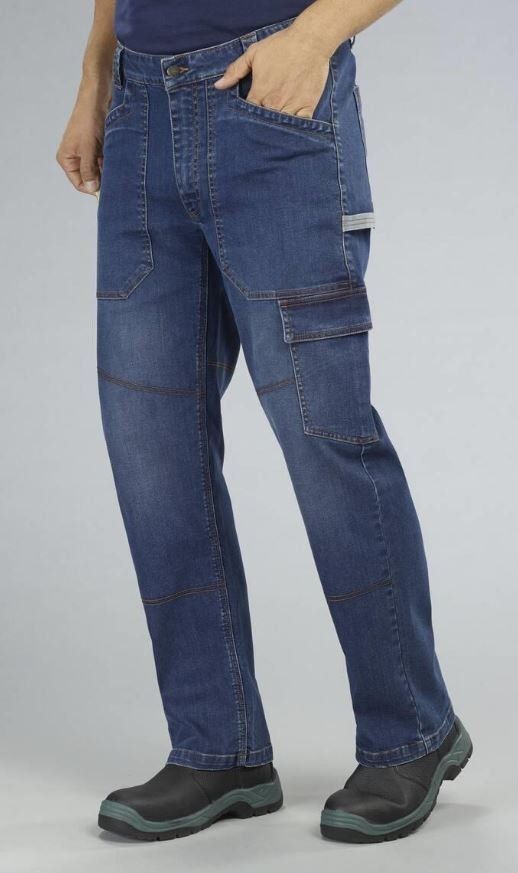 Pantaloni: Ultrastarke Arbeits-Workerjeans, Farbe bluestone, Gr.60 – Nuovo e nell'imballaggio originale da Koppigen venduto da Werkzeugladen 1