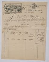 Oberwinterthur 1890 - Jakob Jaeggli - Litho Briefkopf