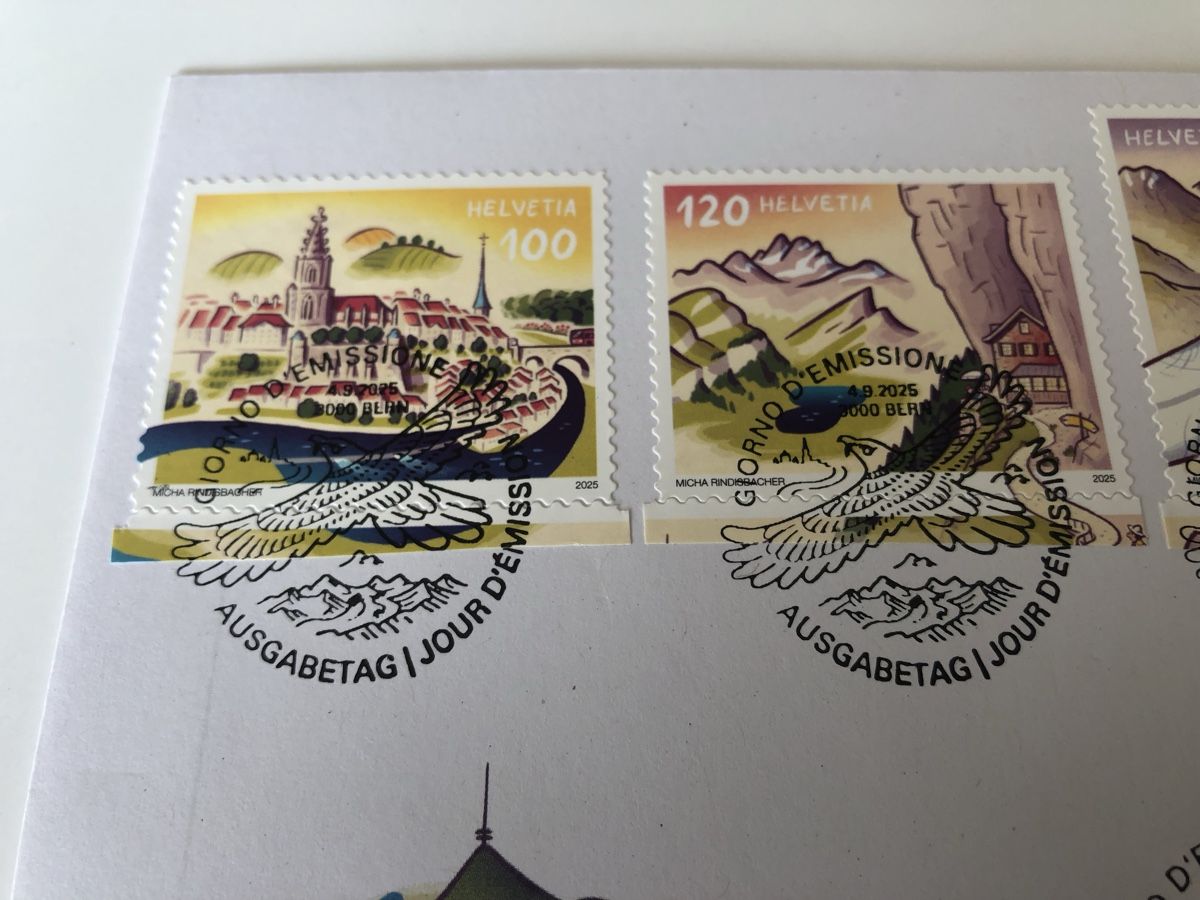 Tutti i francobolli: Neueste Markenausgabe 4.9.2025. - FDC Blockausschnitte – Usato da Lufingen venduto da Rac0 2