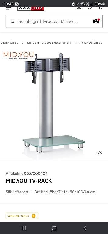 Supporti a parete: Tv stand Fuss – Usato da Schaffhausen venduto da and_d6ft 2