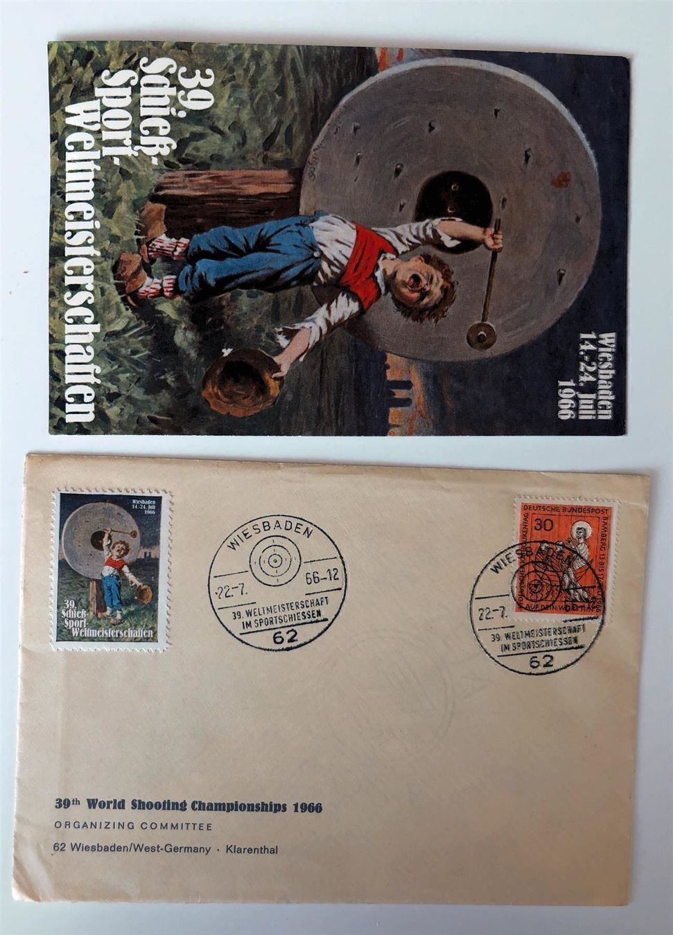 Tous les timbres: 2 Schiesssport -Sonderbelege – D'occasion à Lufingen par Rac0