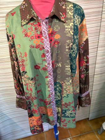 Bluse Baumwolle Gr. 48