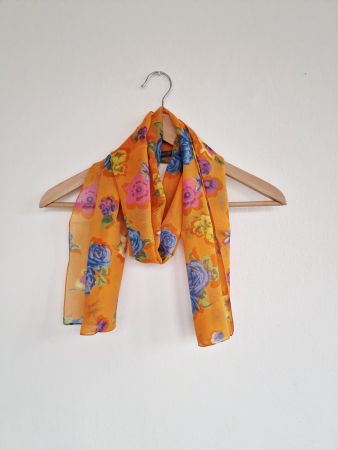 Damen Foulard ca. 40cm x 146cm Orange