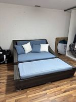 Rattan-Liegewiese / Lounge mit Polstern