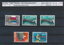 1957 "Werbe- und Gedenkmarken". gestempelt