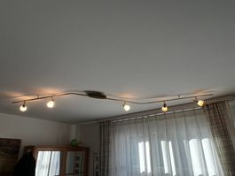 Deckenlampe, Messing, 6-flammig, Top Zustand!