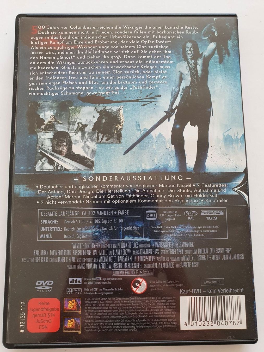 Tutti i DVDs: PATHFINDER - Fährte des Kriegers – Usato da Oberdorf BL venduto da BaldenEagle 1