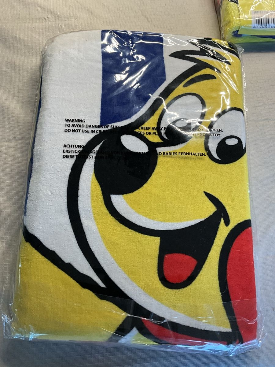 Teli da bagno: Strandtuch Badetuch Haribo, neu – Nuovo e nell'imballaggio originale da Oberhof venduto da Hibrzel 1