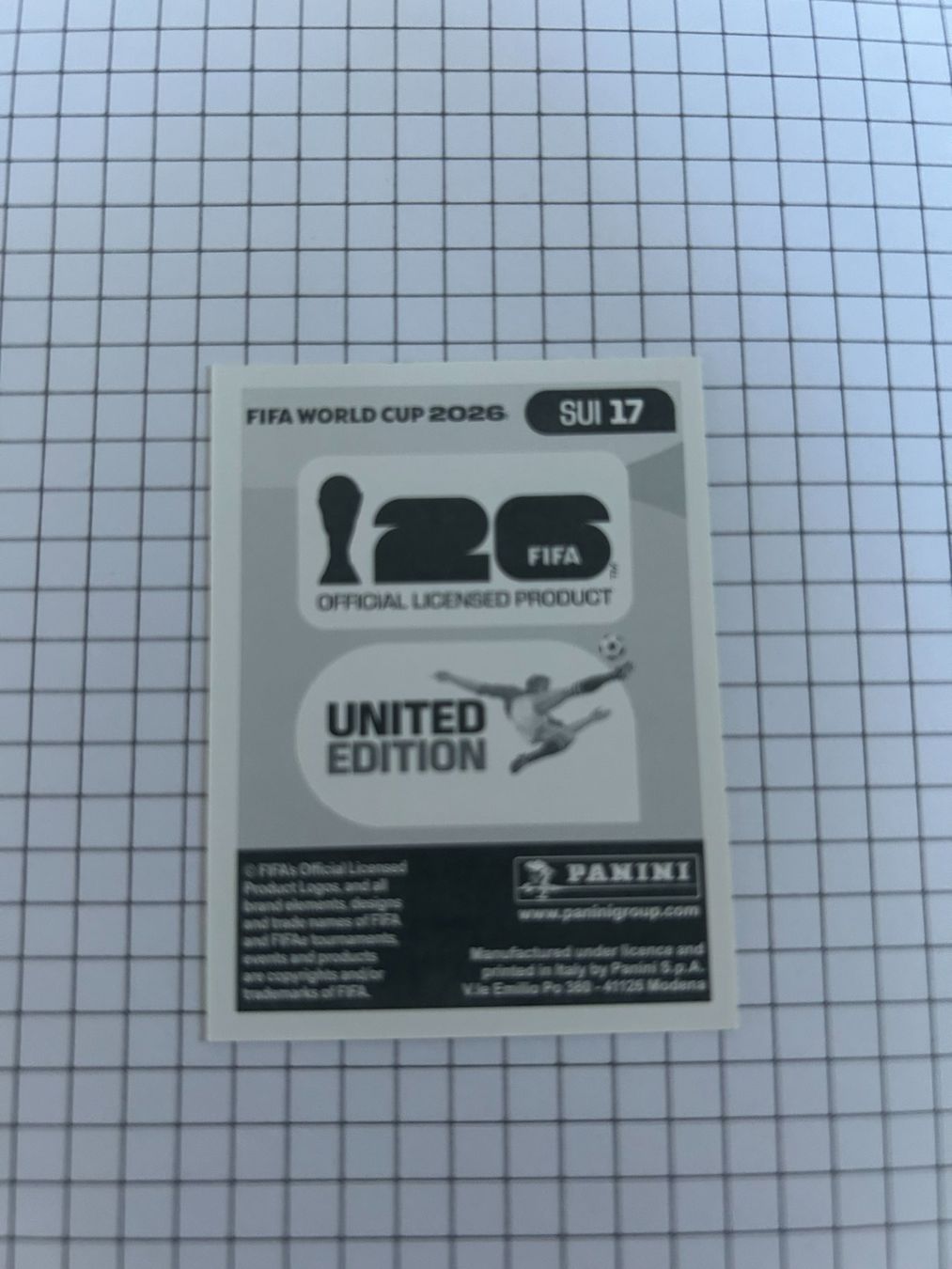 Panini Carte collezionabili: Panini FIFA World Cup 2026 - SUI 17 – Usato da Zumikon venduto da meter03 1