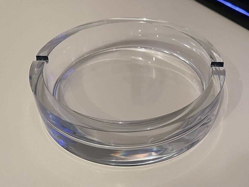 Portacenere: Schöner grosser Glas-Aschenbecher – Nuovo (secondo la descrizione) da Zürich venduto da tedmaster 2