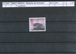 2004 "UNESCO - Welterbe der Schweiz", ** postfrisch