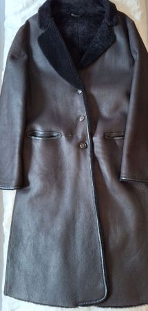 Warmer Damen Kunstledermantel mit Kunstpelz für den Winter