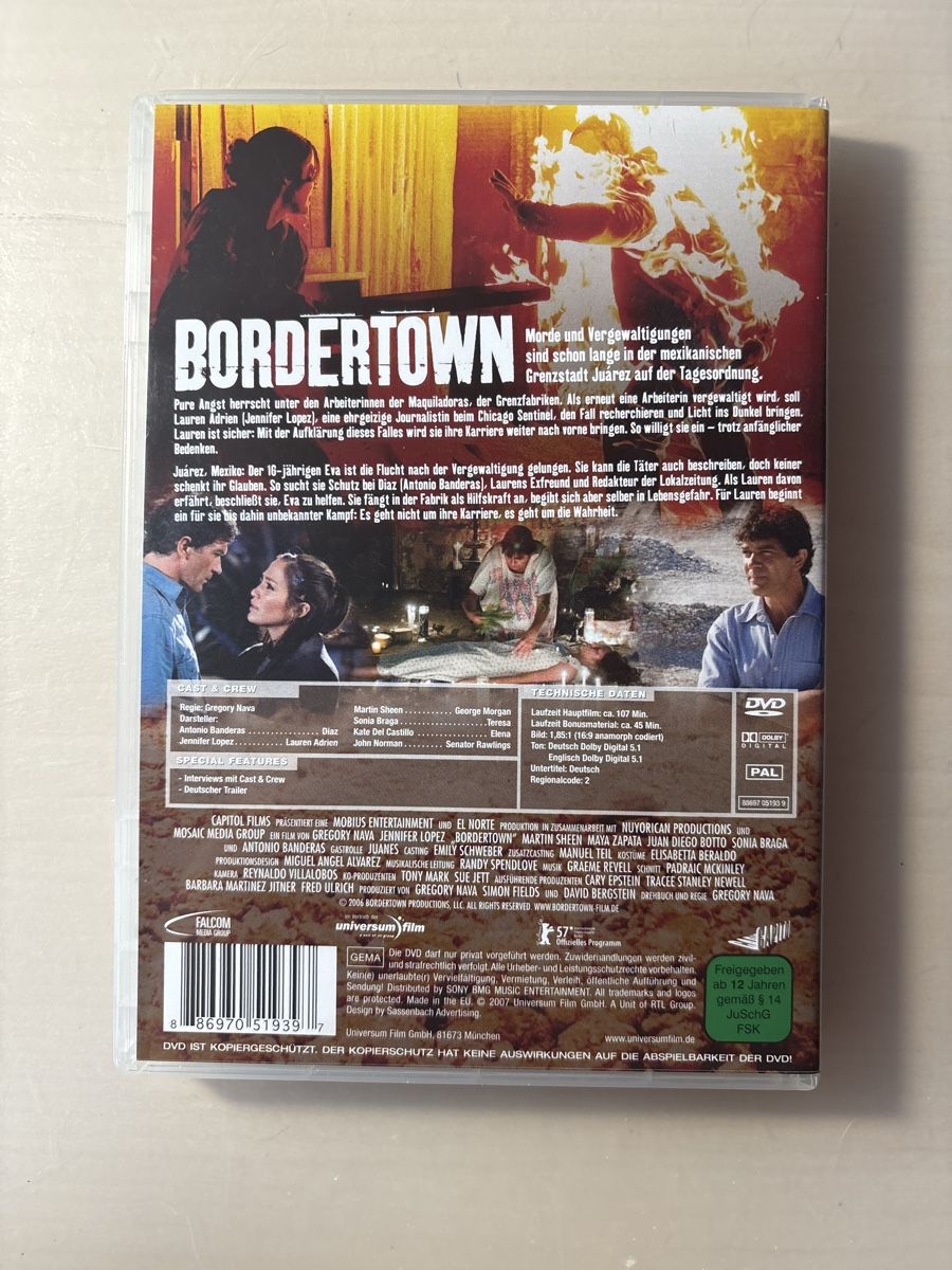 Tutti i DVDs: Bordertown (0325) – Usato da Ruswil venduto da Slivio_ 1