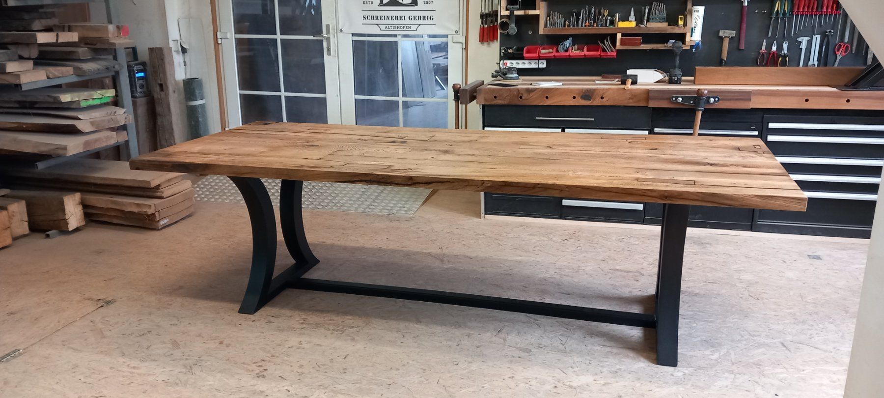 Tische: Schweizer Massivholztisch aus Altholz Eiche rustikal 265cm – Neu (gemäss Beschreibung) aus Altishofen von Rossi464 1