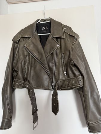 ZARA Kunstleder Bomberjacke, Top Zustand