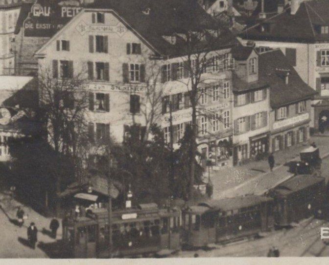 Cartoline postali: Basel;  Restaurant STEINECK - Tram - Oldtimer – Usato da Aarau venduto da kufi44 2