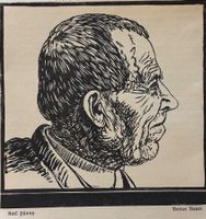Karl Hänny, Holzschnitt, 1912 - Berner Bauer, Landwirtschaft