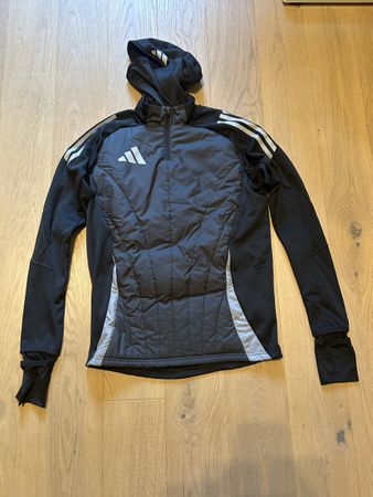 Adidas Laufjacke mit Kapuze schwarz Grösse S