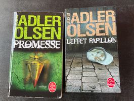 Lot de 2 livres Jussi Adler Olsen Promesse L'effet Papillon