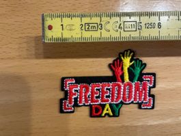 Rasta Freedom Day Patch Sticker Aufnäher