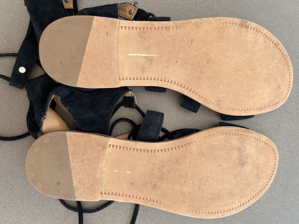 Scarpe da donna: Sandalen Swartz Wildleder  Gr.38 – Usato da HORGEN venduto da vladibarca10 3