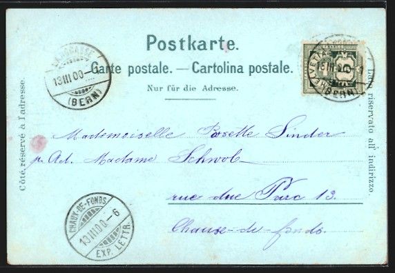 Cartes postales: Litho Bern, Kornhausbrücke, Kirchenfeld – D'occasion à Berlin par bartko-reher 1