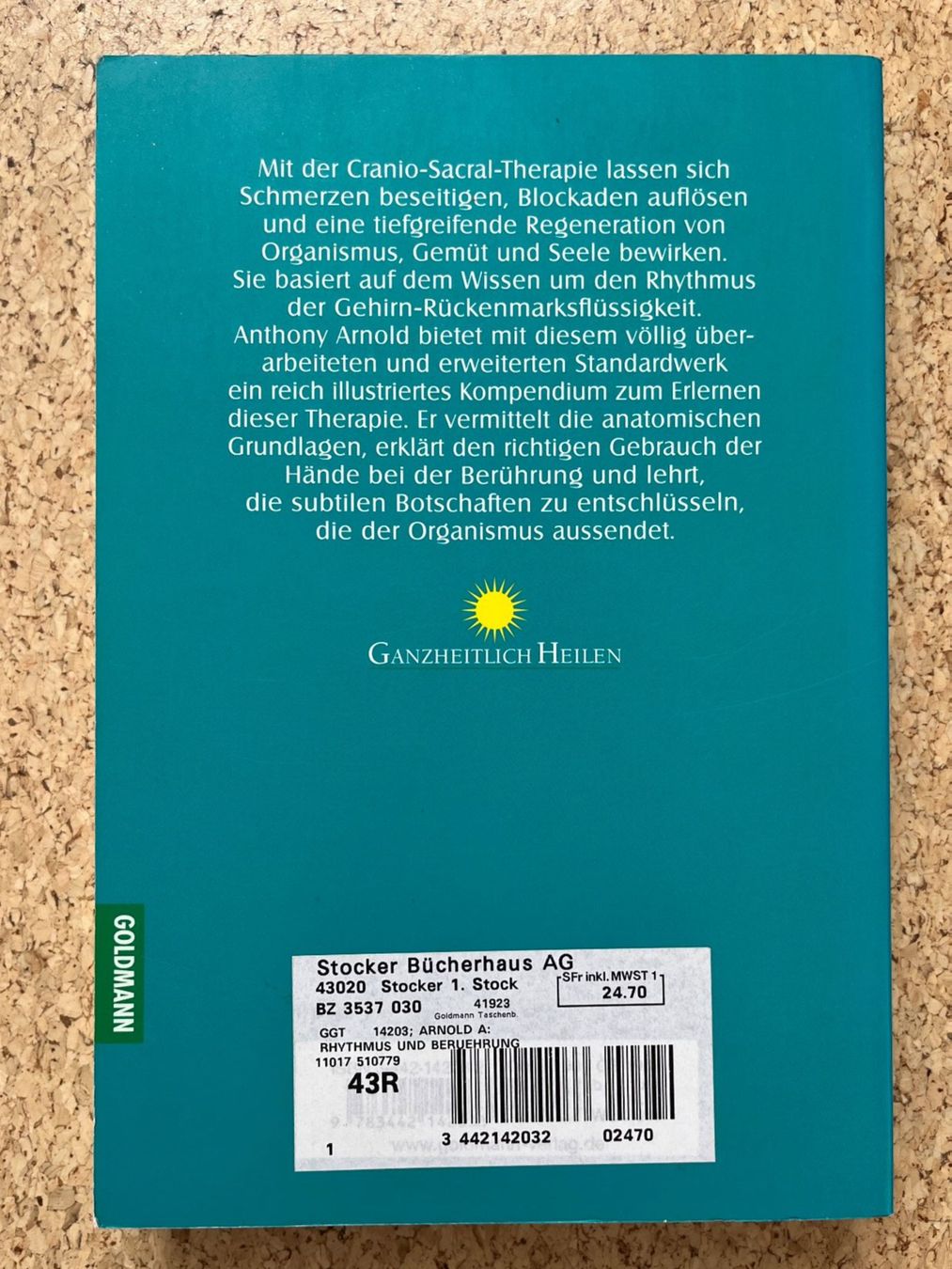Libri: Taschenbuch "Rhythmus und Berührung", Anthony Arnold – Usato da Grosswangen venduto da Vita500 1