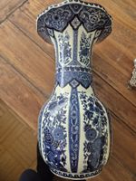 Porzellanvase Delft Royal Sphinx von Boch blau / weiss