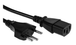 10-Pack Netzkabel C13-T12 0.5 m Schwarz