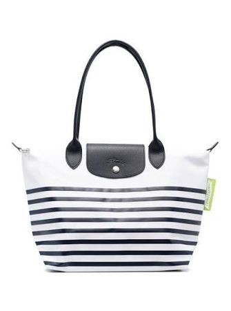 Longchamp Pliage blau/weiss