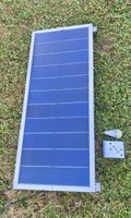 Solaranlage 12 V mit Solarpanel, Laderegler und 12-V-Lampe