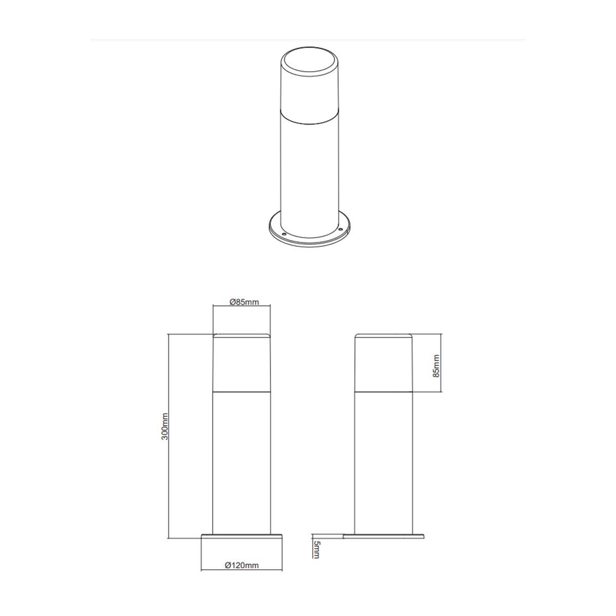 Lampade: Aussen Stehleuchte, 30 cm Höhe, IP44 – Nuovo (secondo la descrizione) da Kreuzlingen venduto da Smart-Light 4