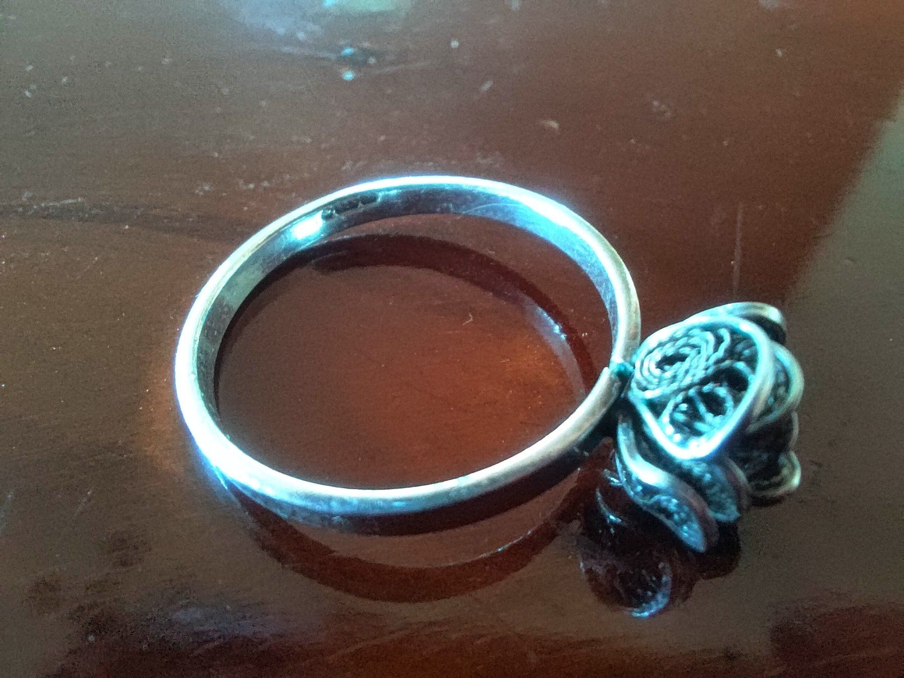 Ringe: Zierlicher Rosen Silber Ring – Gebraucht aus Uster von jul_8jwz 3