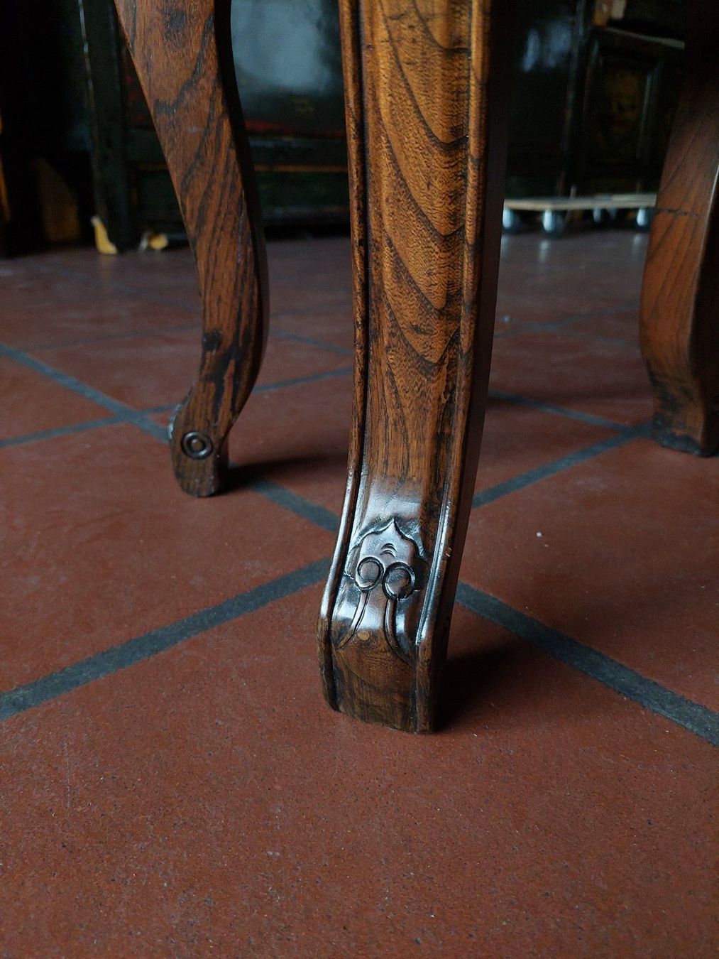 Hocker: Runder Holzhocker – Neu (gemäss Beschreibung) aus Cham von mjg1901 1