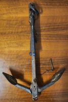 Antiker Klappanker Bootsanker Maritime Deko Metall 59 cm