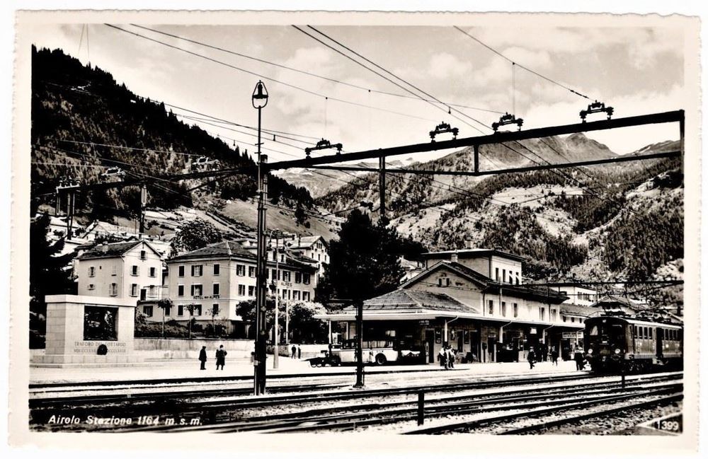 Airolo Bahnhof Bahn Postauto Kaufen auf Ricardo