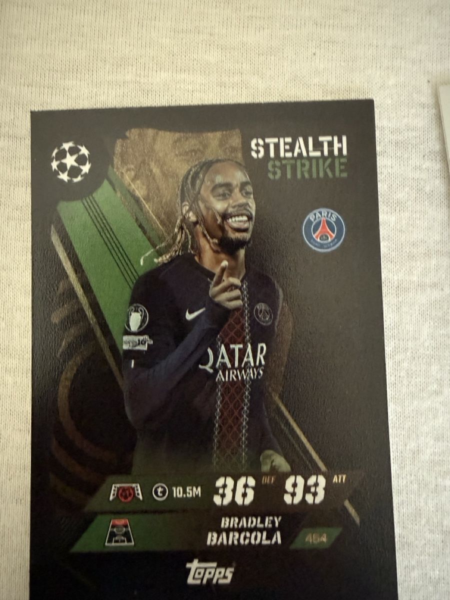 Topps Sammelbilder & Trading cards: Topps Bradley Barcola Stealth Strike - Sichern Sie sich! – Neu (gemäss Beschreibung) aus Mägenwil von man_6qmv