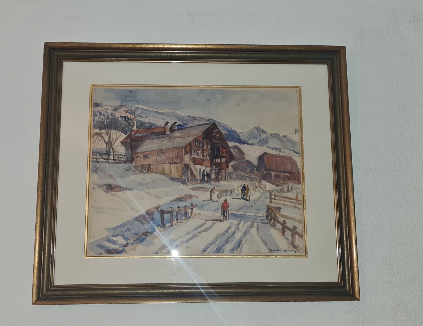 Gemälde: Emil Himmelsbach, 1957 Bild, ink. Rahmen – Neu (gemäss Beschreibung) aus Liestal von Shelby787
