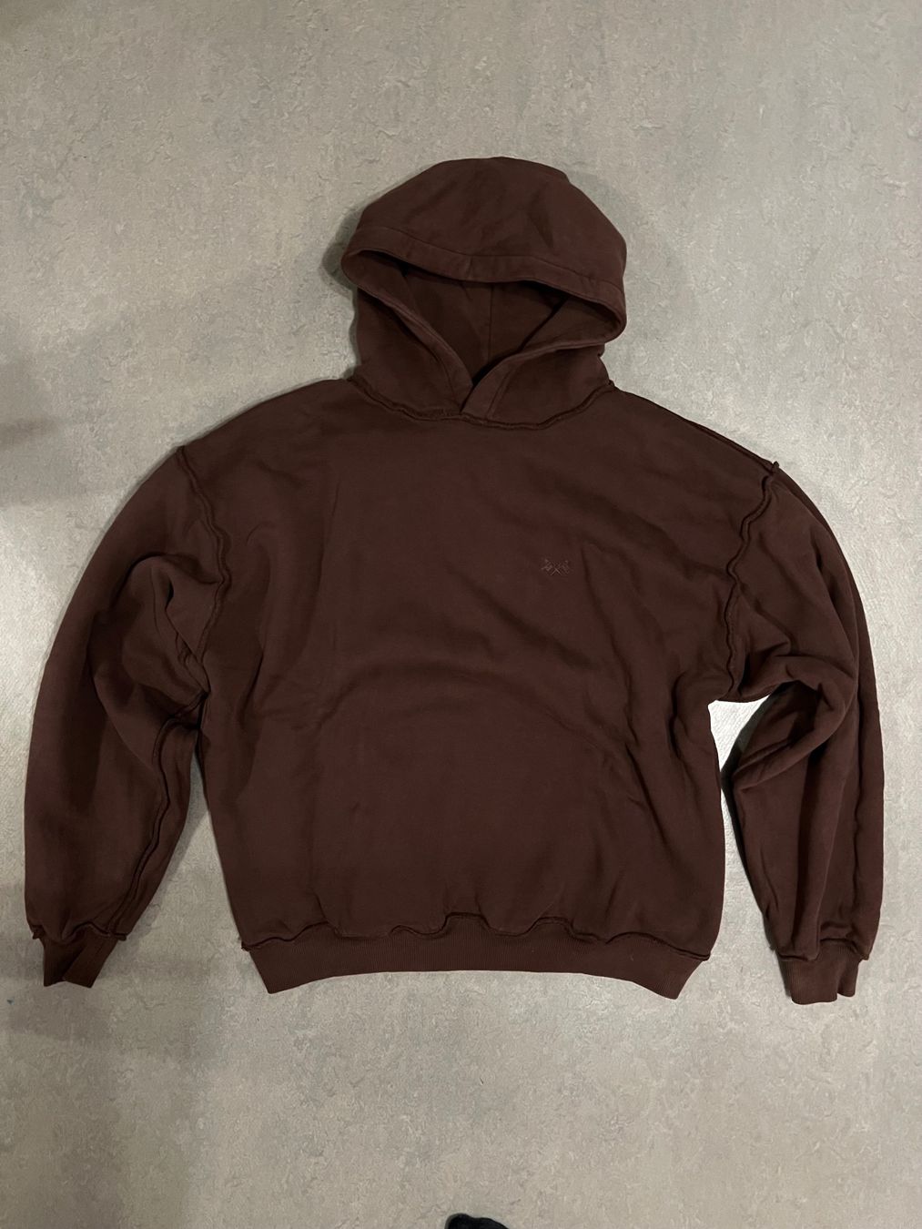 Maglioni & Felpe: Root Atelier - Reversible Double-Layer Hoodie - Brown – Usato da Zürich venduto da ggeeglobi 1